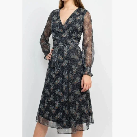 Sage Dresses | Nwt Sage Collective Wrap Paisley Tulle Mesh Long Whimsigoth Dark Fairy Dress-14p | Color: Black/Tan | Size: 14p | Madihebl's Closet Sage Dresses | Nwt Sage Collective Wrap Paisley Tulle Mesh Long Whimsigoth Dark Fairy Dress-14p | Color: Black/Tan | Size: 14p | Madihebl's Closet